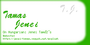 tamas jenei business card